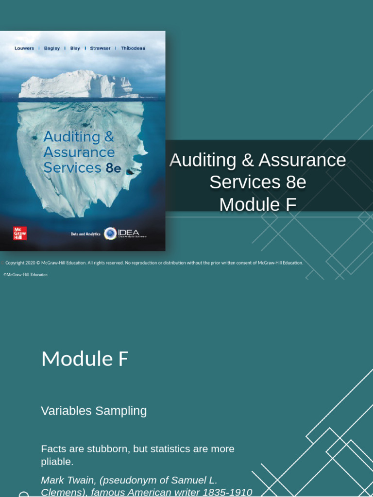 Variables Sampling in Auditing Explained | PDF | Sampling (Statistics ...