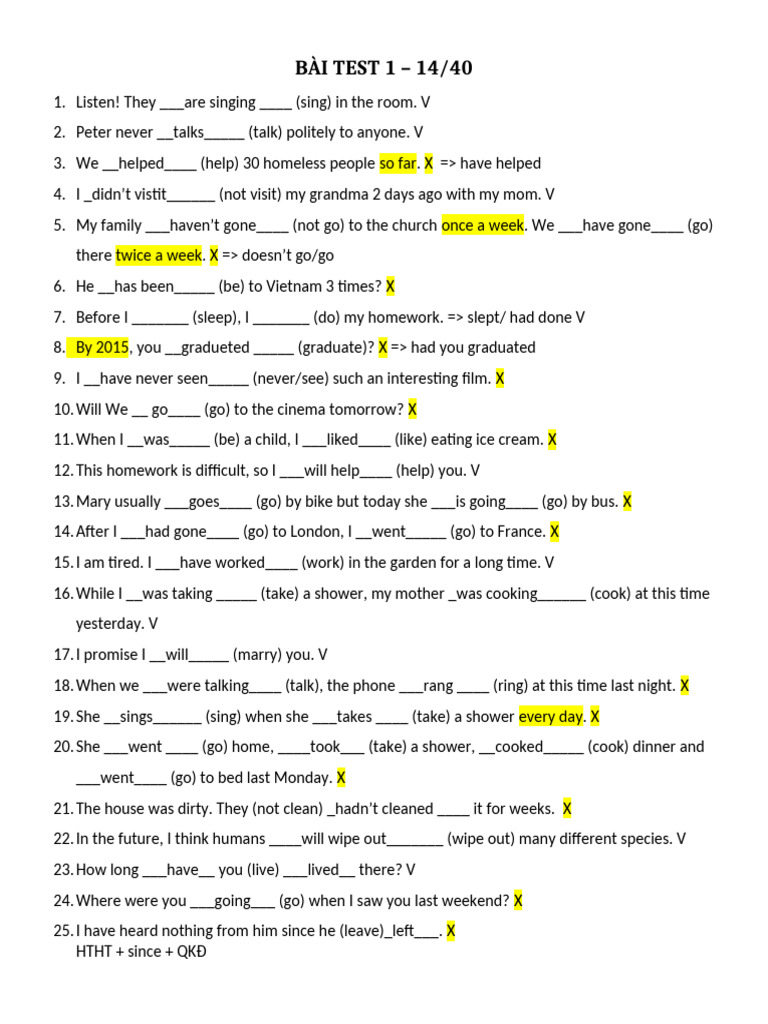 English Grammar Test Answers | PDF | Chess Openings | Chess