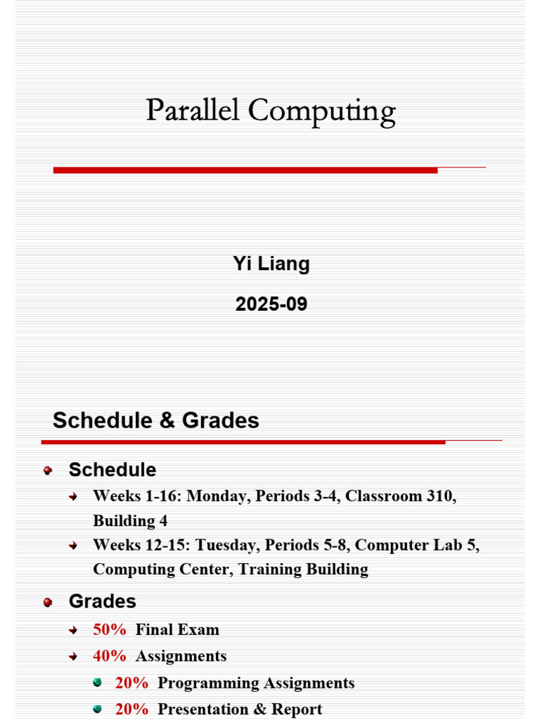Introduction to Parallel Computing Concepts | PDF | Parallel Computing ...