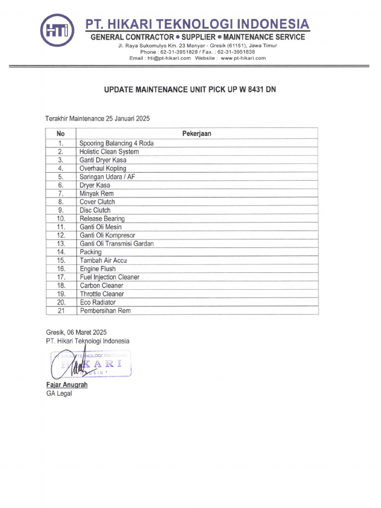 Update Maintenance Unit Station W 8431 DN | PDF