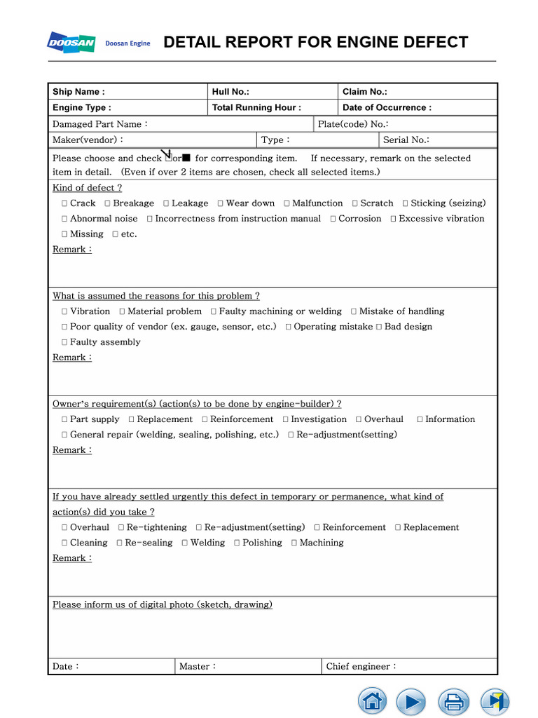 Engine Defect Report: MC/MC-C Guide | PDF