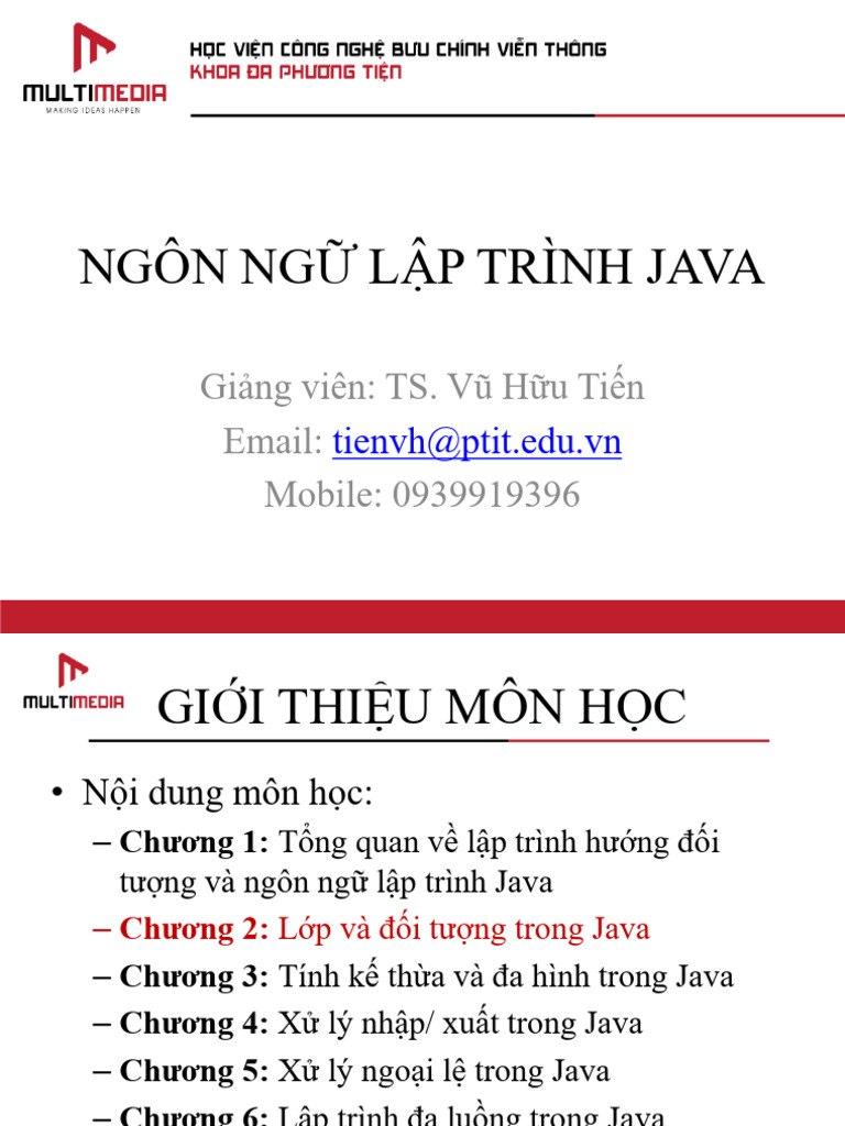 Bai Giang Chapter2 | PDF