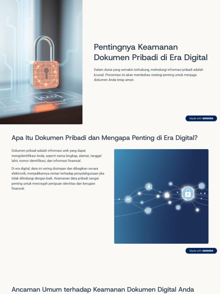 Strategi Keamanan Dokumen Digital | PDF