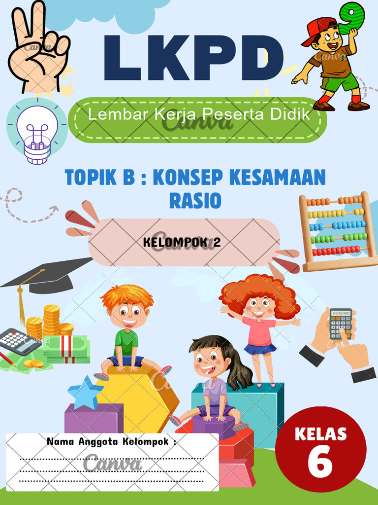 LKPD Rasio untuk Kelas 6: Kesamaan Tali dan Minuman | PDF