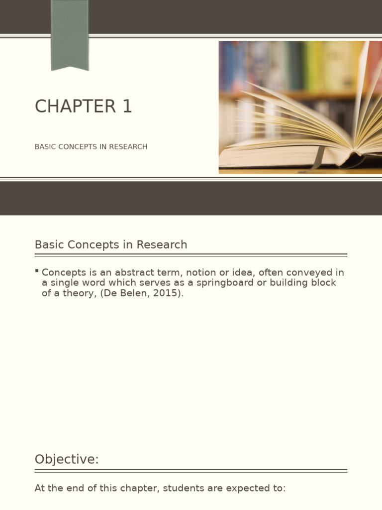Understanding Basic Research Concepts | PDF | Knowledge | Science