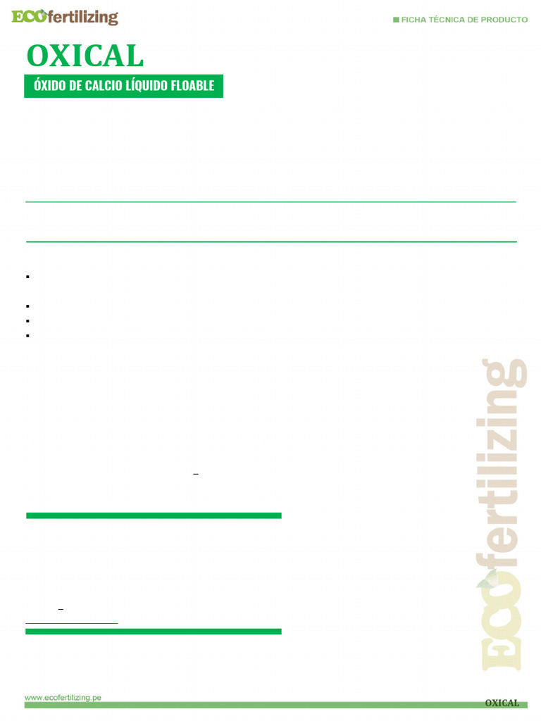 Oxical: Solución Líquida de Calcio | PDF
