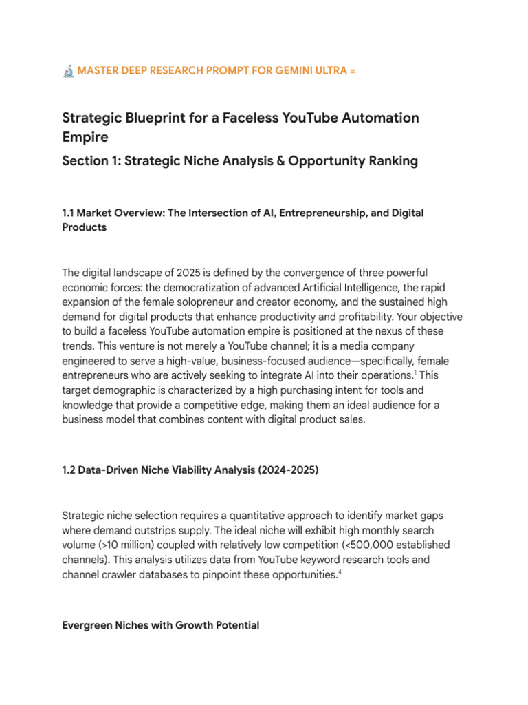 Faceless YouTube Automation Strategies | PDF | You Tube | Artificial ...