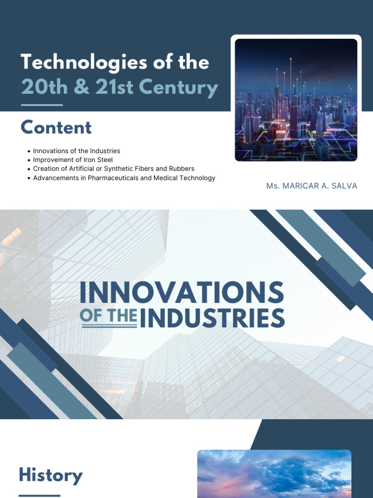 Industrial Innovations of the 20th & 21st Century | PDF | Steel ...
