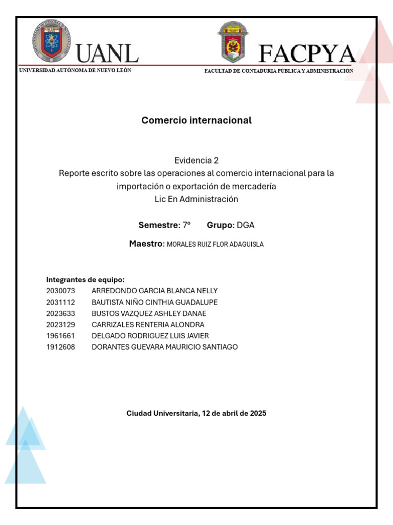 Comercio Internacional de Nutrisa: Importación y Exportación | PDF ...