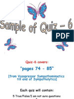 Sample Quiz 6