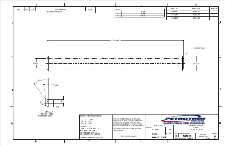 Tubing Specifications and Details | PDF