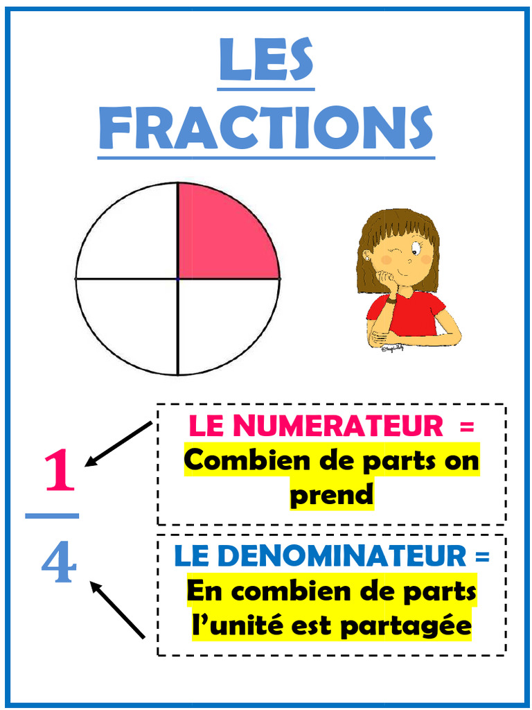 Comprendre les fractions : numérateur et dénominateur | PDF