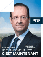 Profession de Foi de Francois Hollande - Second Tour Election Présidentielle 2012
