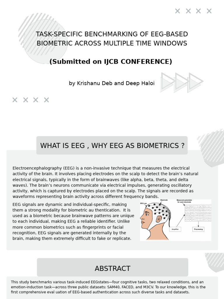 EEG-Based Biometric Authentication Study | PDF | Electroencephalography ...