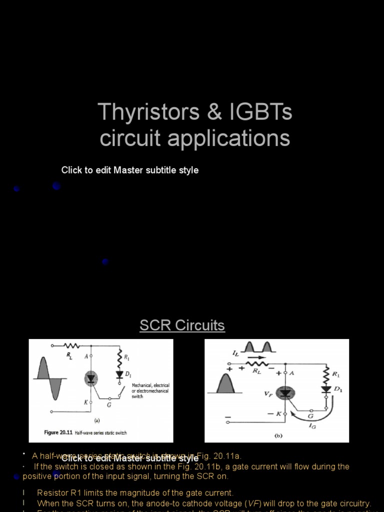 Thyristor and IGBT Circuit Applications | PDF | Electronic Circuits ...