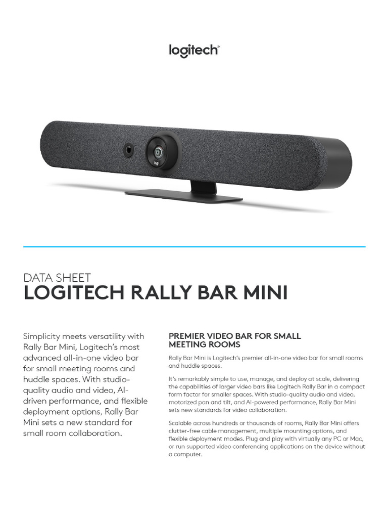 Room Solution Rally Bar Mini Graphite Tap Android | PDF