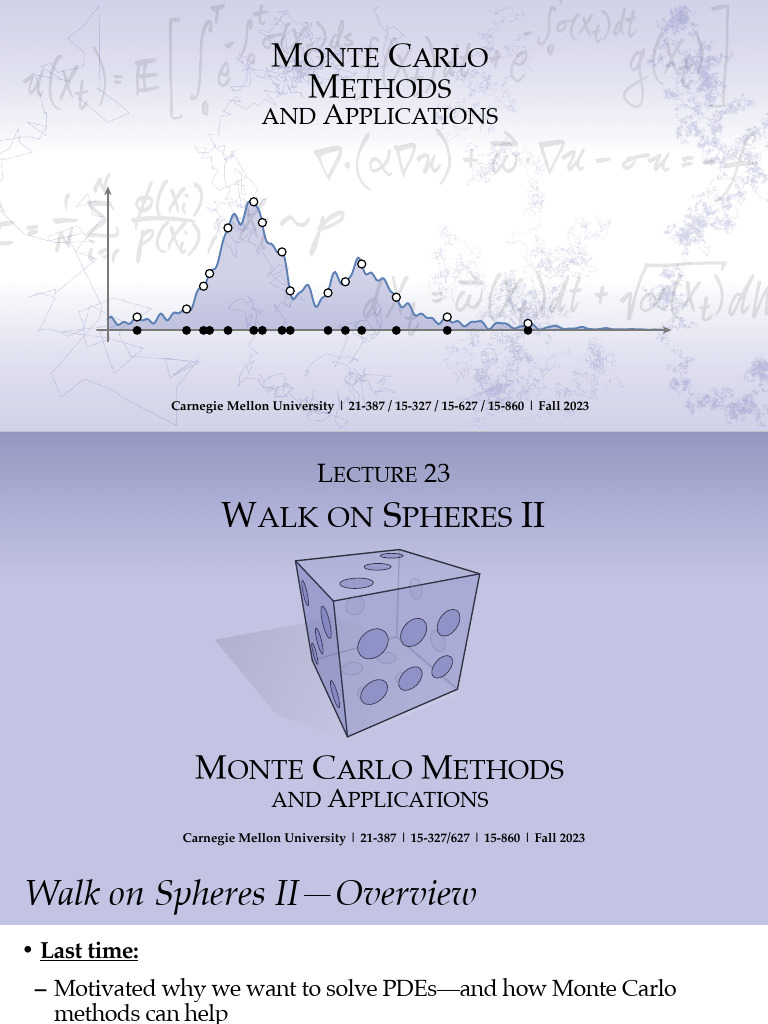 Monte Carlo Methods for PDEs | PDF | Partial Differential Equation ...