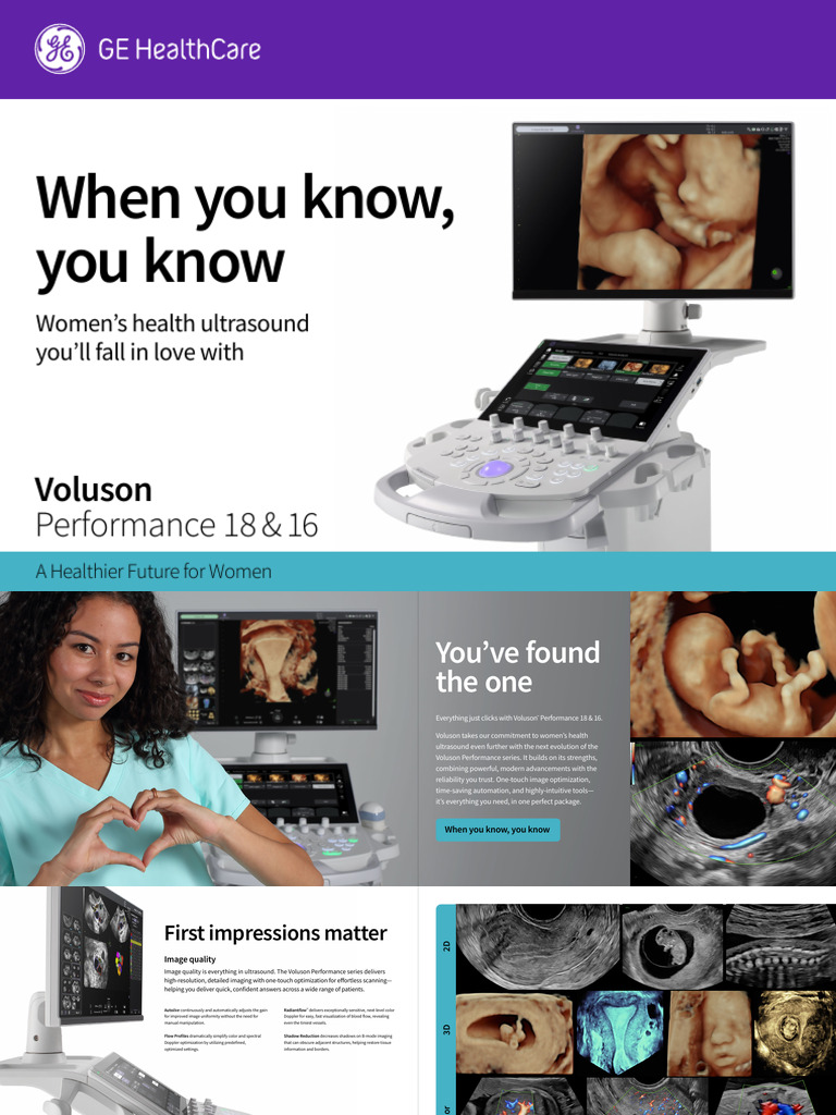 Voluson Performance 18 & 16 Overview | PDF | Artificial Intelligence ...