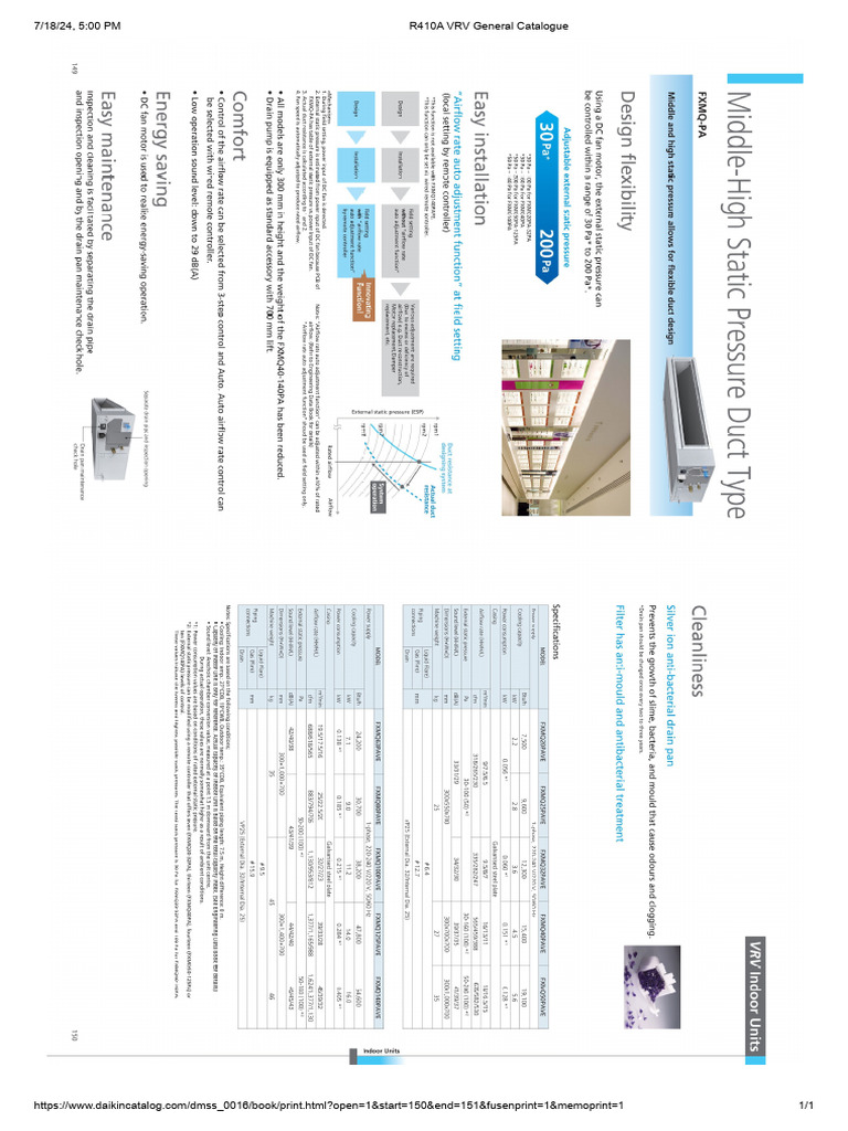 R410A VRV General Catalogue C DUCTED | PDF