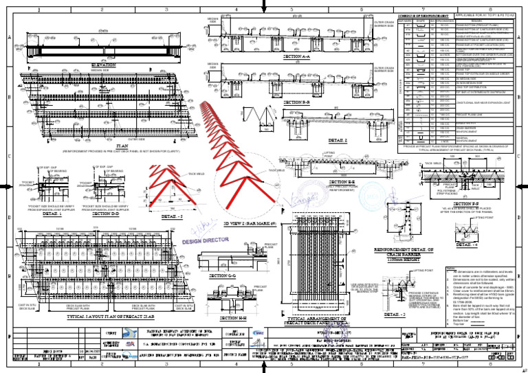 Deck Slab Reinforcement Details | PDF | Materials | Building