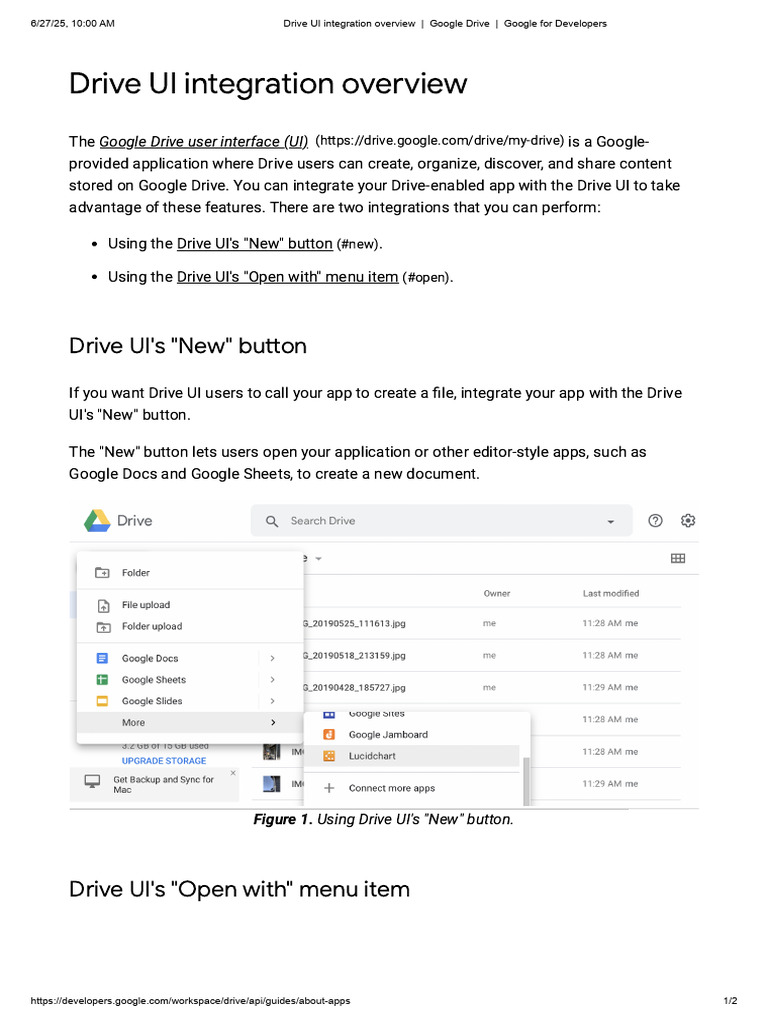 Google Drive UI Integration Guide | PDF | User Interface | Mobile App