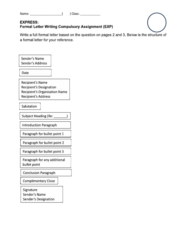 English Formal Writing Practice | PDF