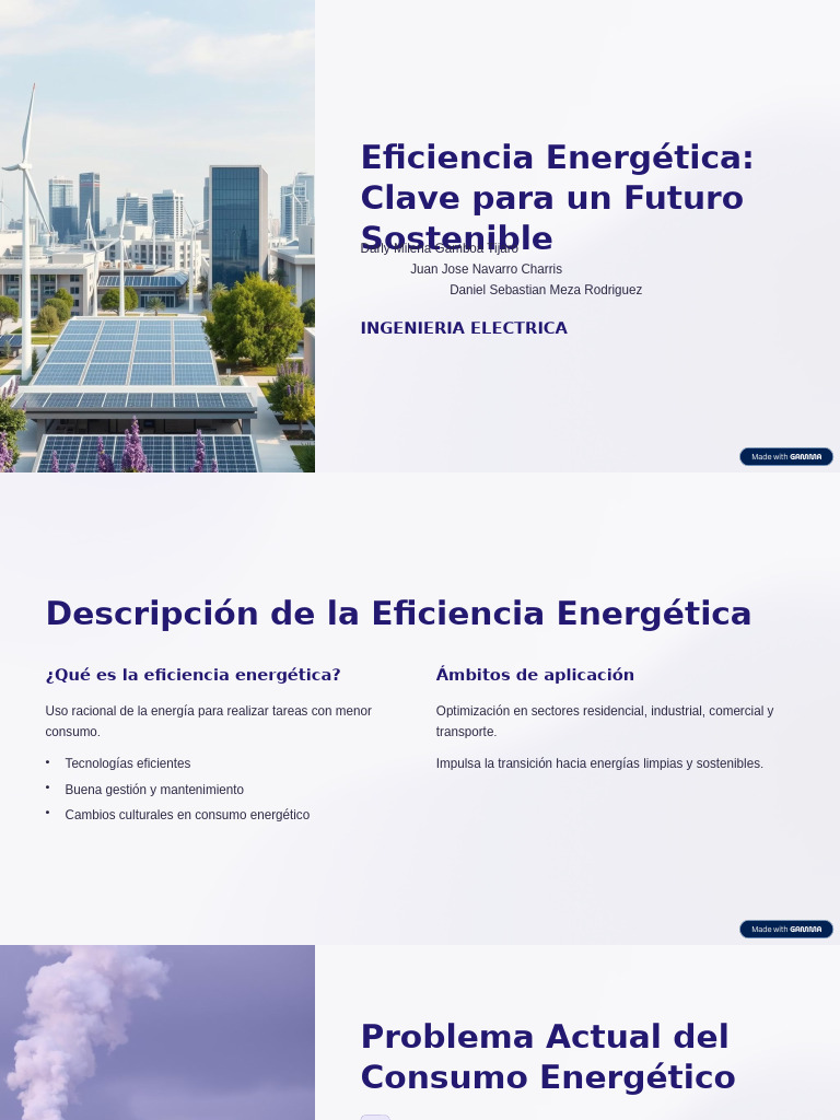 Eficiencia Energetica Clave para Un Futuro Sostenible | PDF | Uso ...
