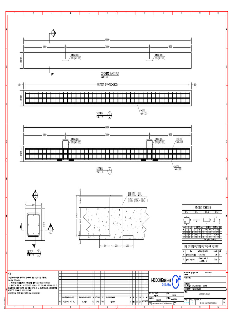 Concrete Block CAD Drawing Specifications | PDF