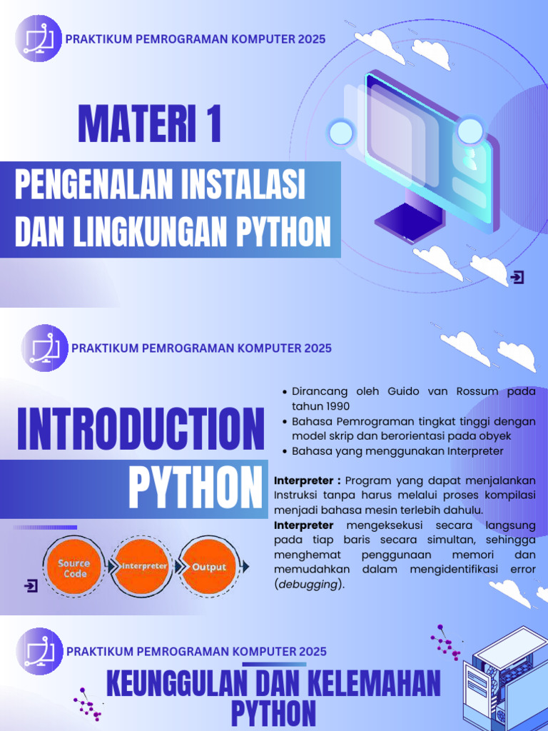 Panduan Praktikum Python 2025 | PDF