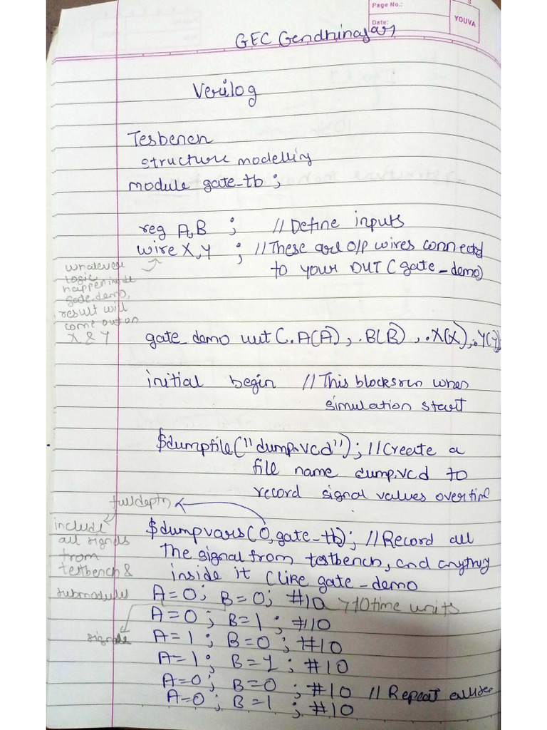 Verilog Notes Basic Knowledge of Verilog | PDF