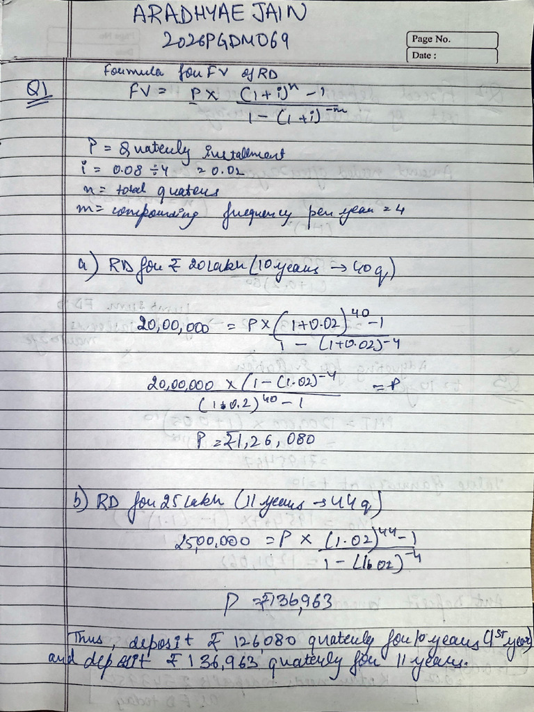 Aradhyae Jain Sapm Assignment | PDF