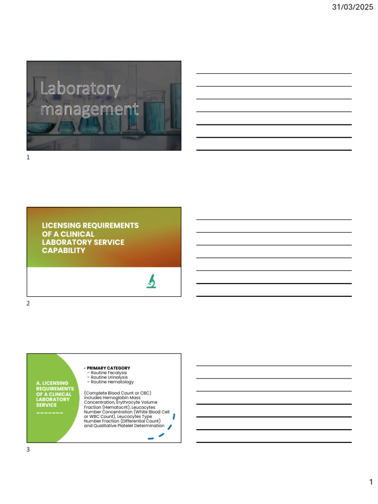 Clinical Laboratory Licensing Requirements | PDF | Medical Laboratory ...