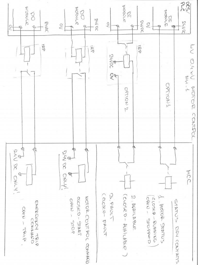 PLC - MCC Loop Diagram Sketch | PDF