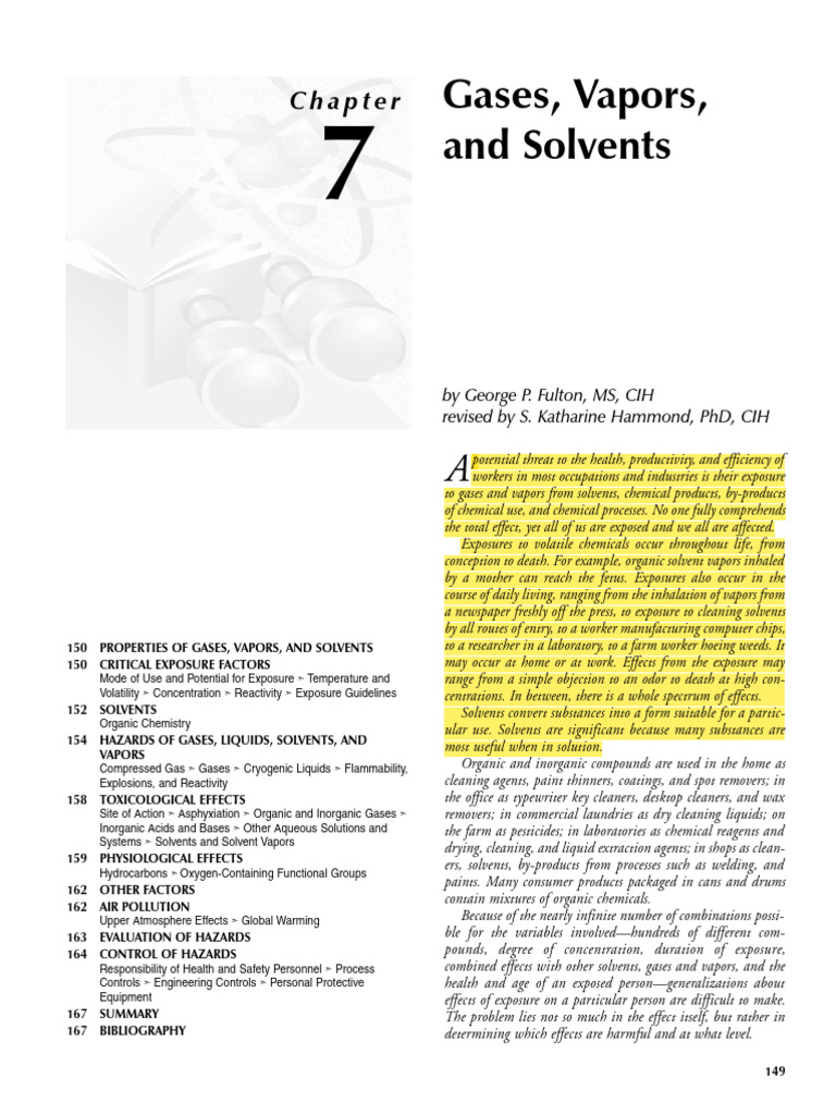 Understanding Solvent Exposure Risks | PDF | Solubility | Solvent