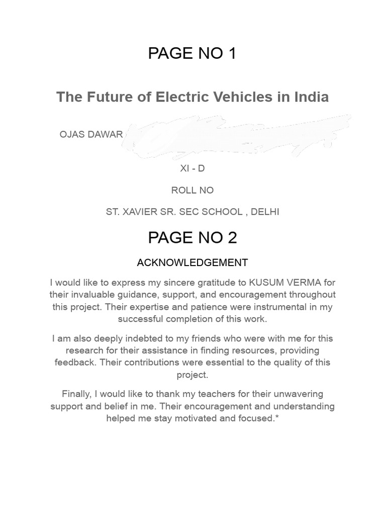 Future of Electric Vehicles in India | PDF | Electric Vehicle | Plug In ...