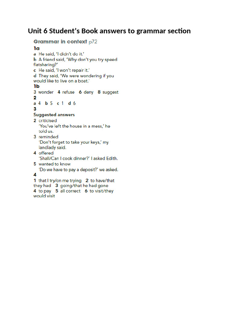 Gateway Workbook Answers Units 6 9 | PDF