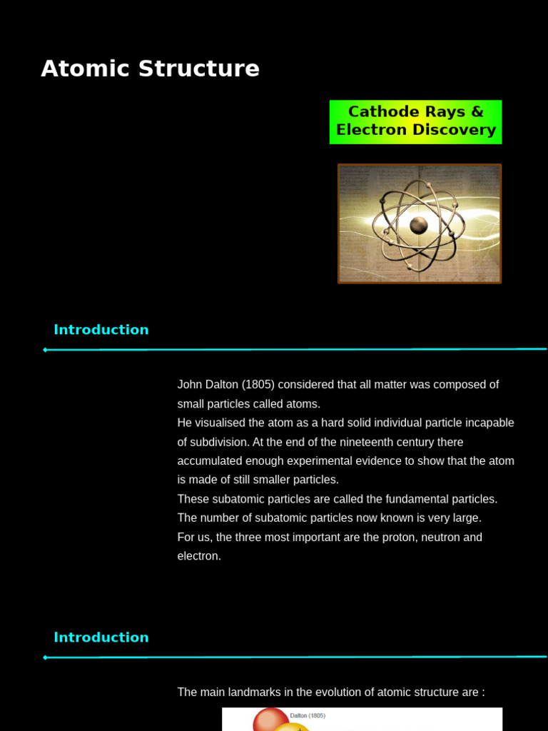 Understanding Atomic Structure and Cathode Rays | PDF | Photoelectric ...