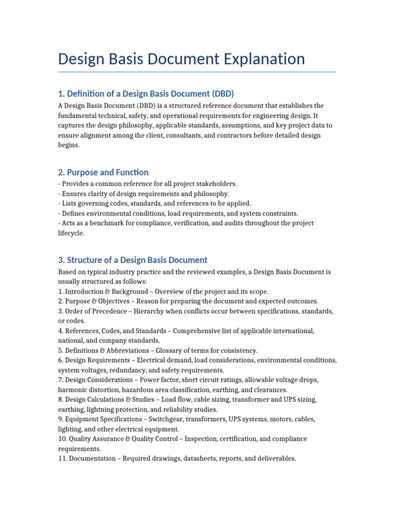 Design Basis Explanation | PDF | Quality Assurance | Reliability ...