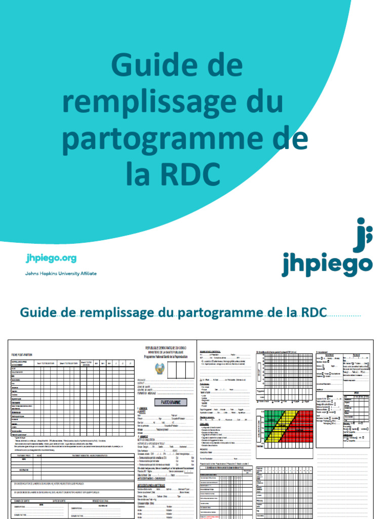 Guide de remplissage du partogramme RDC | PDF | Accouchement | Santé ...