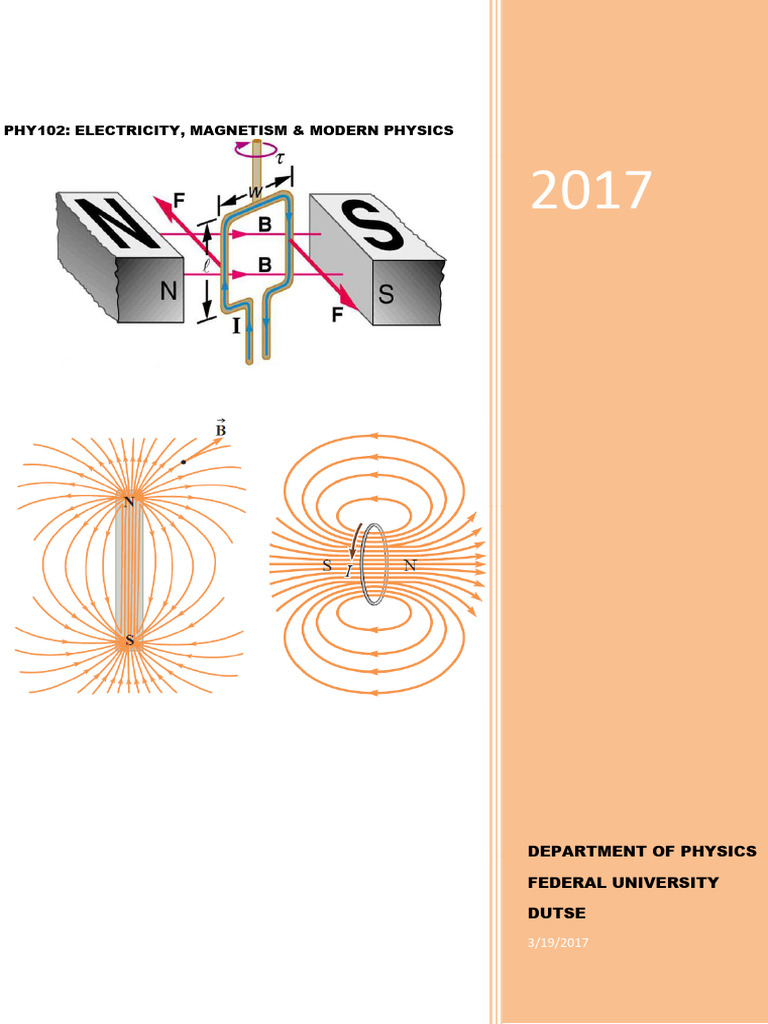 PHY 102: Electricity and Magnetism Overview | PDF | Capacitance ...