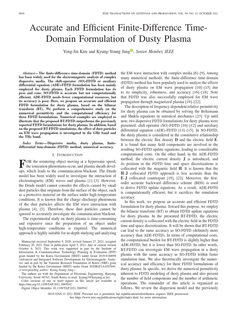 Accurate and Efficient Finite-Difference Time - Domain Formulation of ...