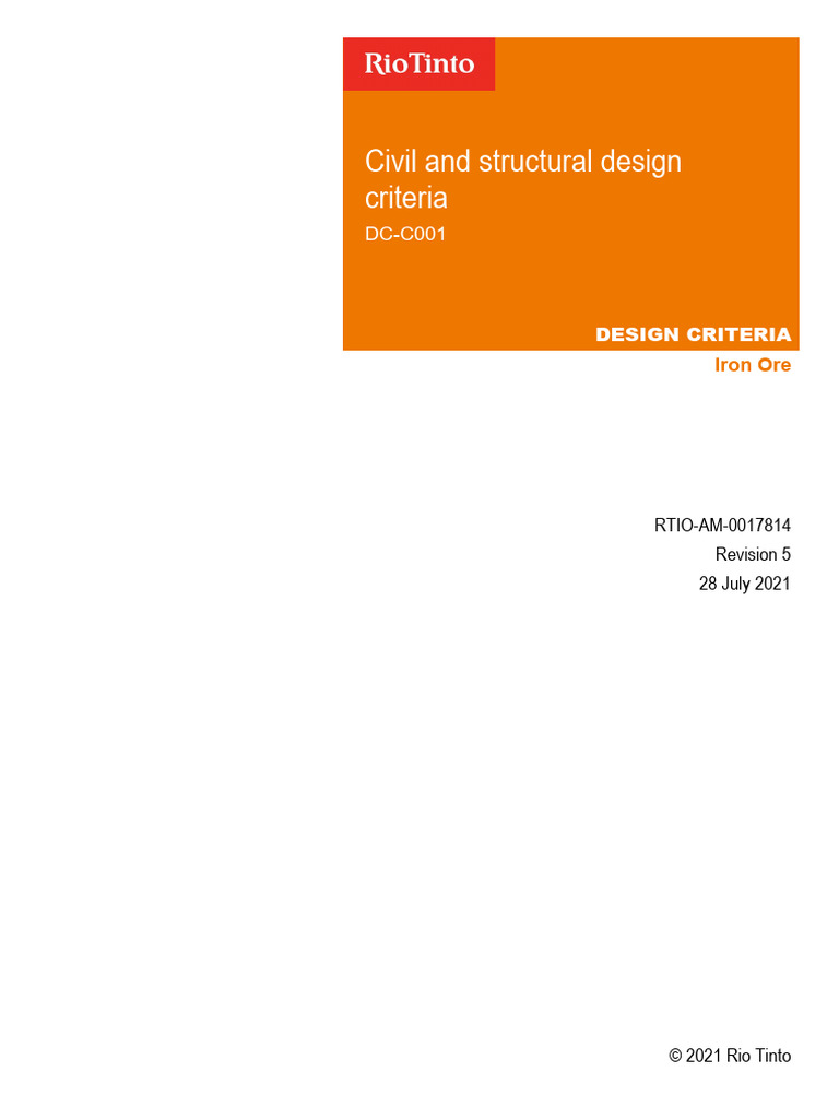 DC-C001 - Civil and Structural Design Criteria | PDF | Concrete ...