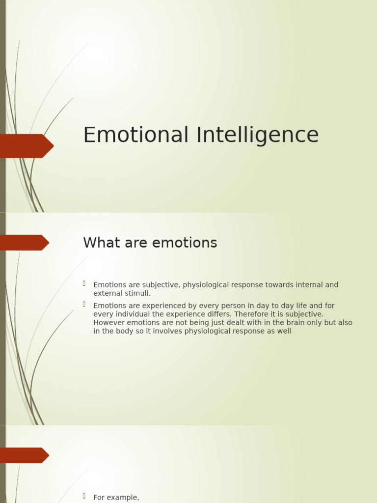 Understanding Emotional Intelligence Basics | PDF | Empathy | Emotions
