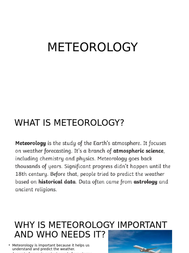 Meteorology | PDF