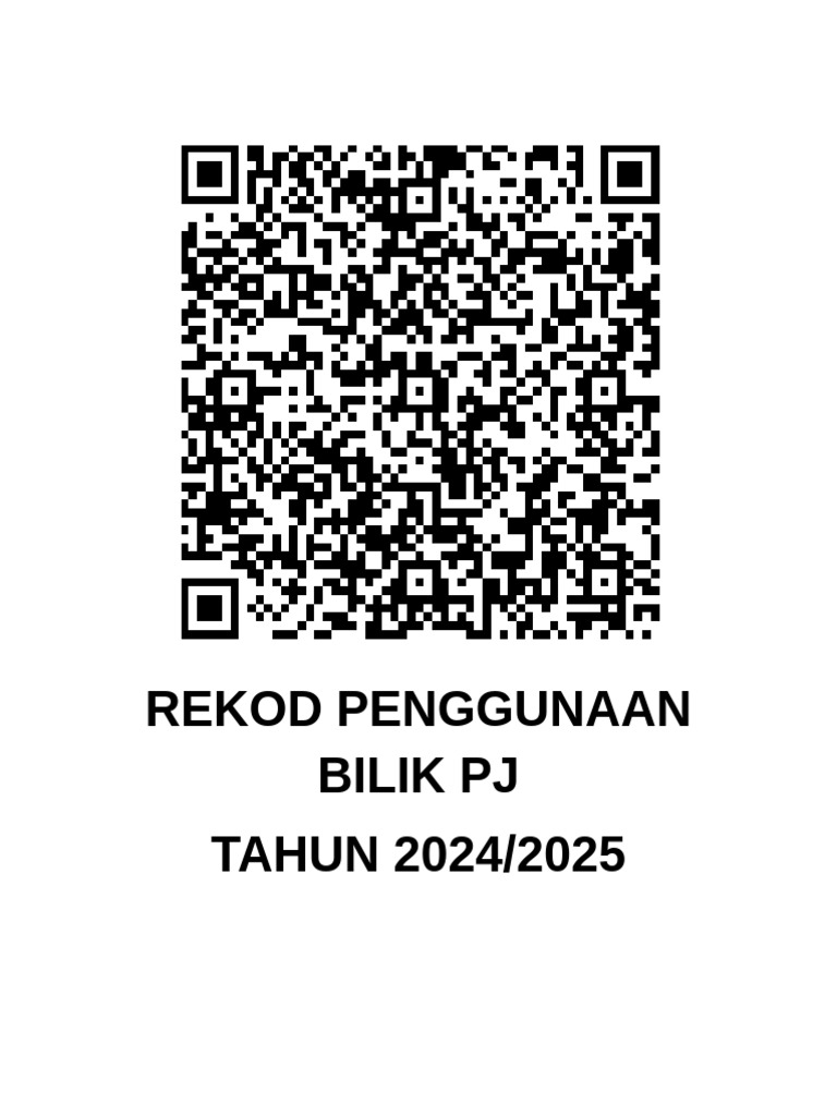Rekod Penggunaan Bilik PJ | PDF