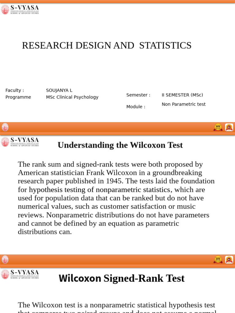 Understanding the Wilcoxon Test in Statistics | PDF | Student's T Test ...