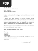 GST Authorization Letter Template | PDF