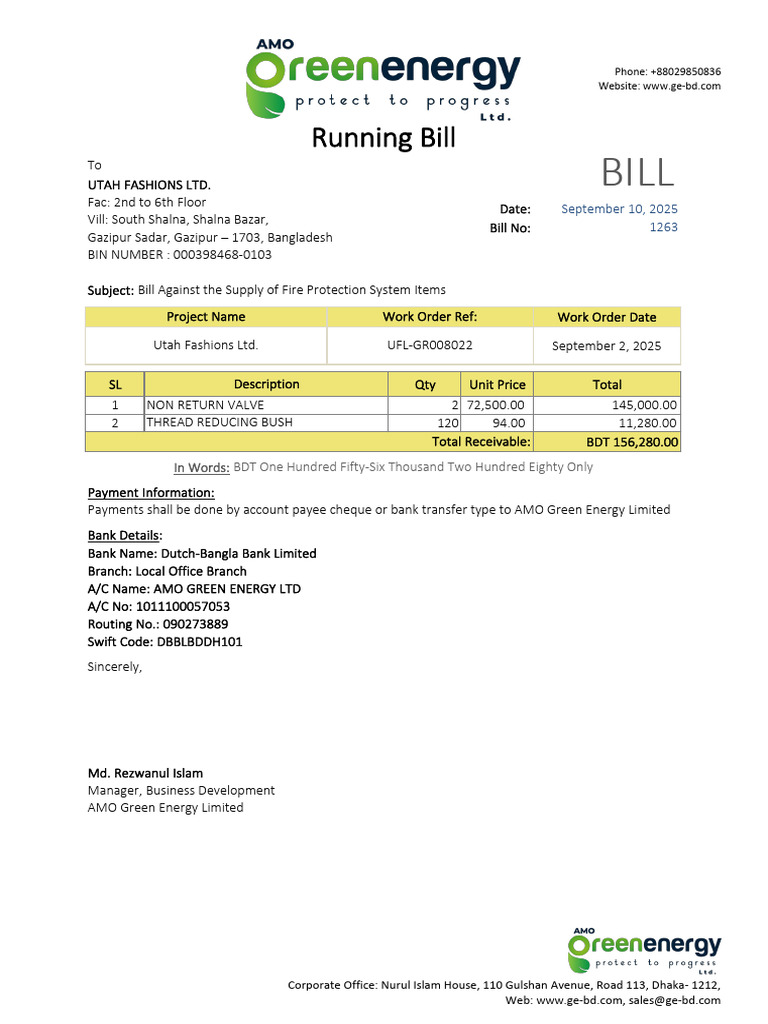 BILL UFL 1263 10-09-25 Supply FPS | PDF