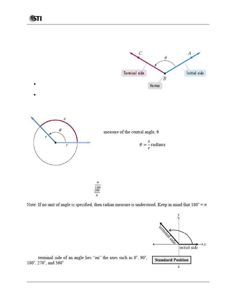 Understanding Circular Functions and Angles | PDF | Trigonometric ...