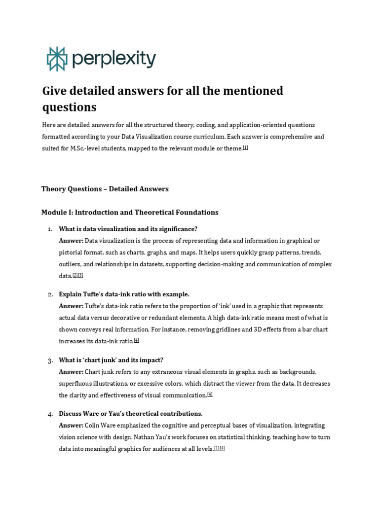 Data Visualization Course Answers Guide | PDF | Information Science ...